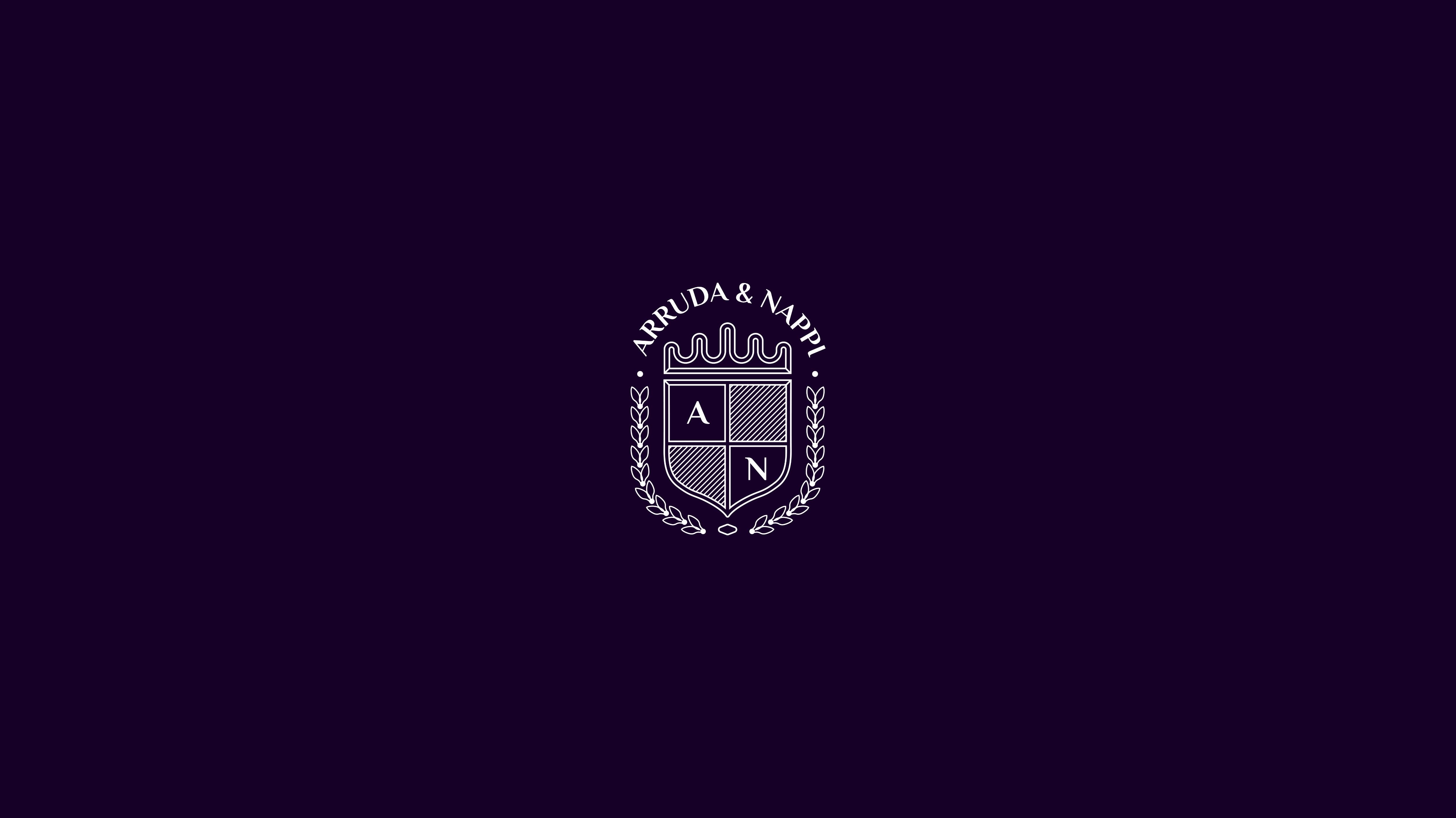 ARRUDA & NAPPI logo on purple background